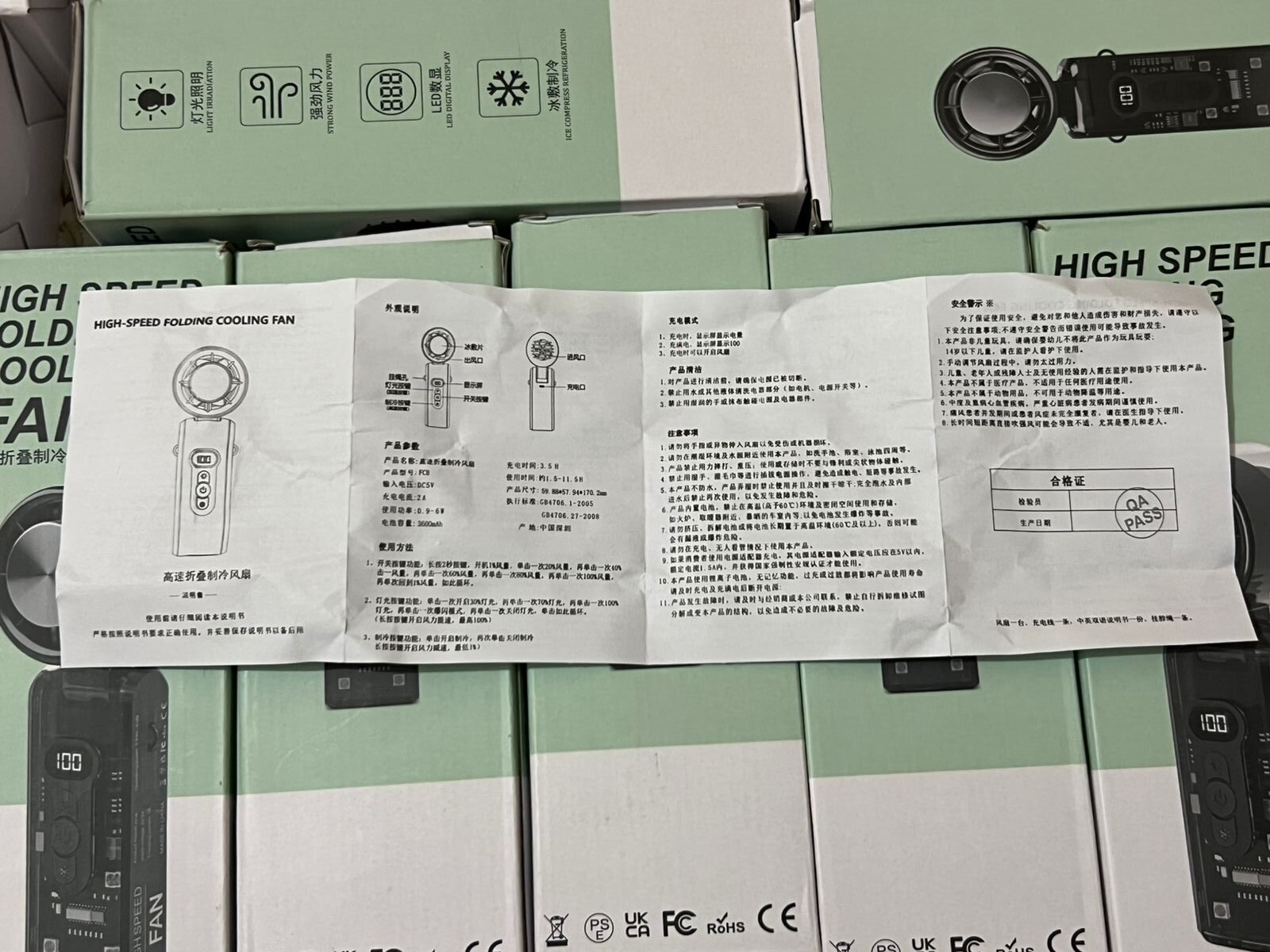 High-Speed Folding Cooling Fan (Model-FC8) - Image 8